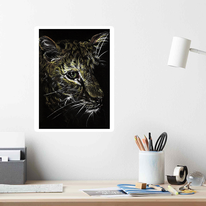 print of leopard by bexcar arts